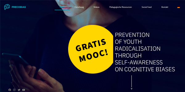 Bild: Screenshot-Detail Website precobias.eu, © precobias.eu, bearbeitet durch Virtuelle PH 