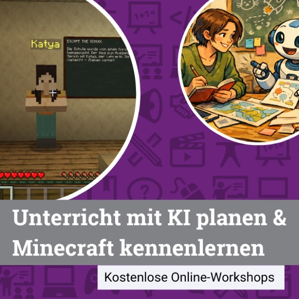 Bild: Minecraft/Wiener Bildungsserver via Sora.com